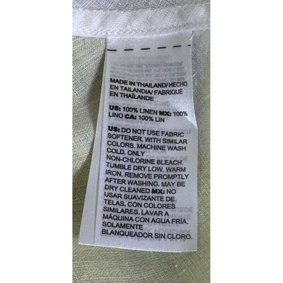 CHICO'S‎ No-Iron Linen Maxi Shirt Tunic Womens 0 (4) Swim cover-up - Picture 10 of 11